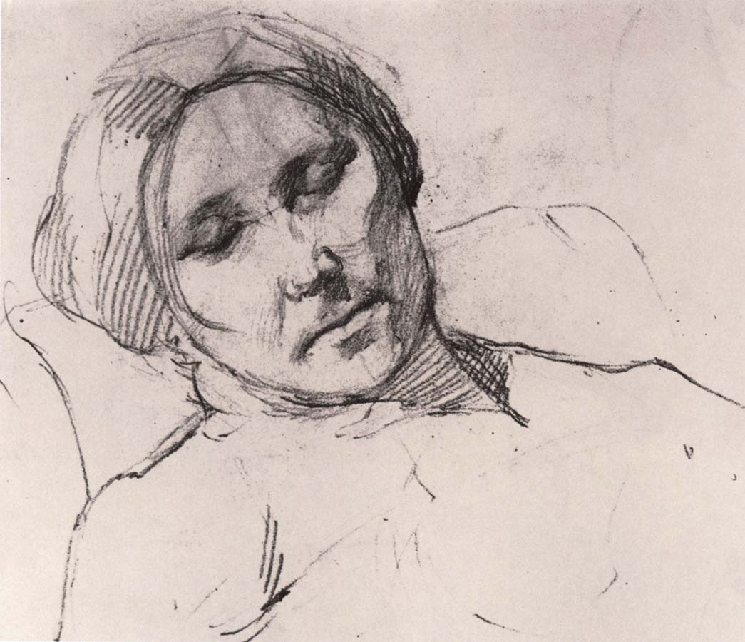 Portrait of mother asleeping